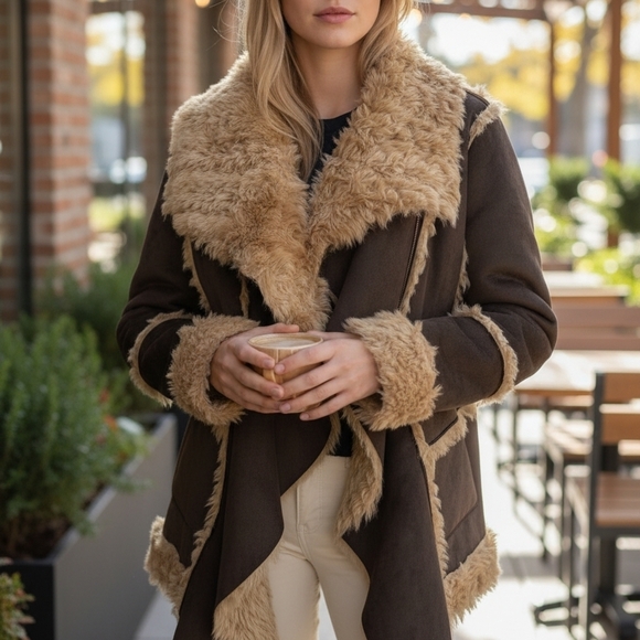 Fabulous Furs Jackets & Blazers - Fabulous Furs Chocolate Teddy Coat by Donna Salyers
